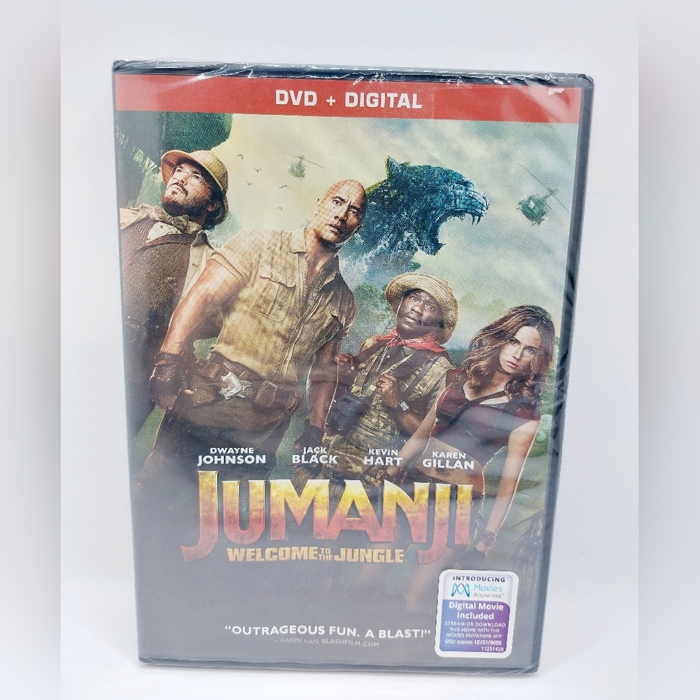 Jumanji: Welcome to the Jungle (DVD, 2017) New/Sealed‎